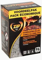 ZIP Aanmaakblokjes Geurloos 96 blokjes